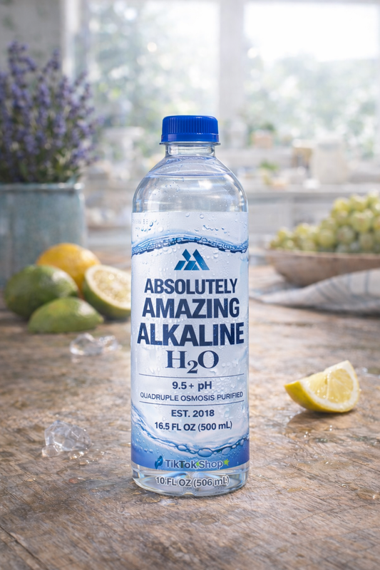 Absolutely Amazing Alkaline H2O premium pure alkaline drinking water- 16.9 oz Bottle (9.5+ PhB)